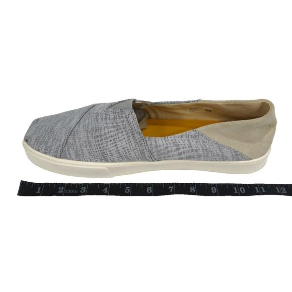 TOMS The Venice Collection gray & tan loafers slip on shoes Men's size 12 NEW - Picture 9 of 10